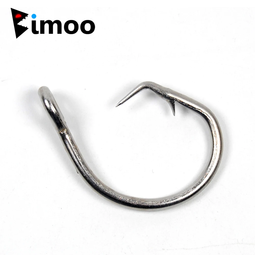 Bimoo большой StainlessSteel круглый крюк Коготь наконечник сильный морской Рыболовный