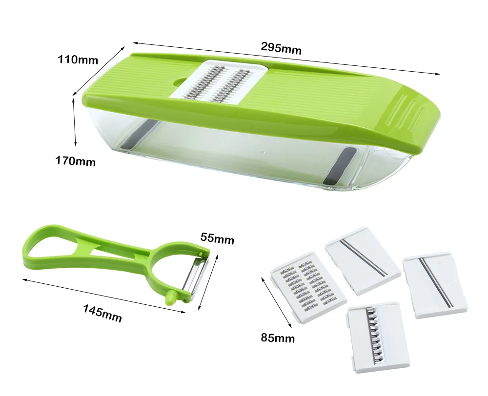 

Mandoline Slicer Manual Vegetable Cutter 5 Blades Grater Onion Fruit Slicer Cutter Potato Carrot Grater Kitchen Tool Accessories