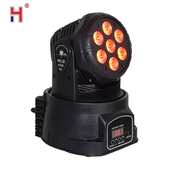 

mini lyre wash 7 led moving head spot light quad RGBW color full moving head 7x12watt wash DJ lighting