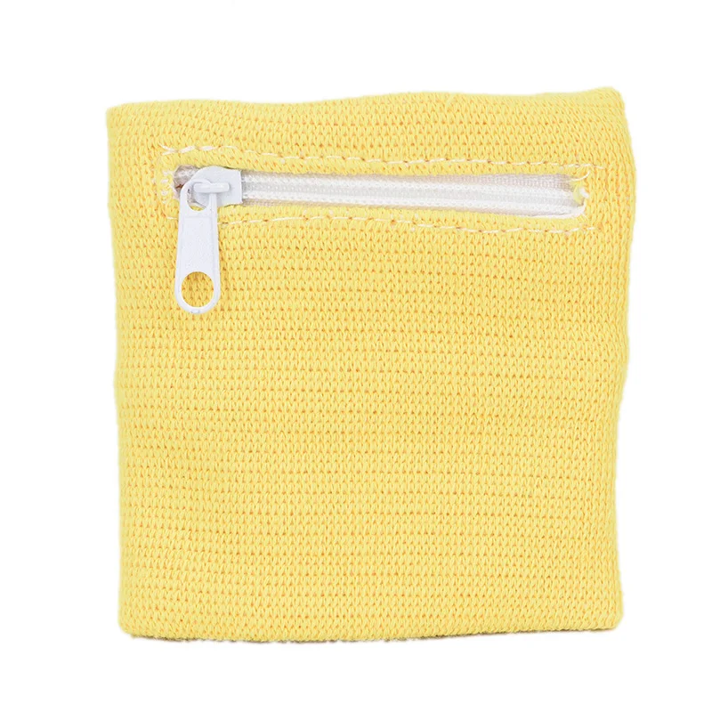 yellow 1 шт. сумка на запястье на молнии Спортивная сумка на руку для бега сумка для хранения ключей - Цвет: yellow