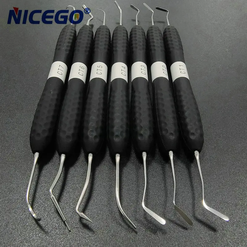 

7pcs LZvine dental resin aesthetic restoration Resin sculpture tool Dental tools 7pcs with high temperature sterilization box