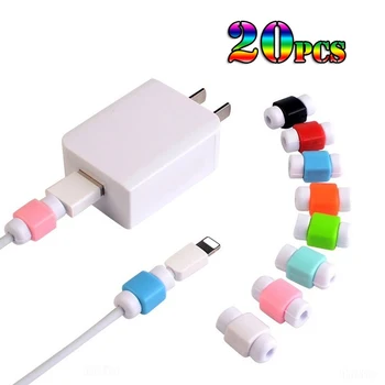 

20pcs Charging Cable Protector Saver Cover For Apple iPhone USB Charger Cable Cord Adorable Protective Sleeve For Phones Cable
