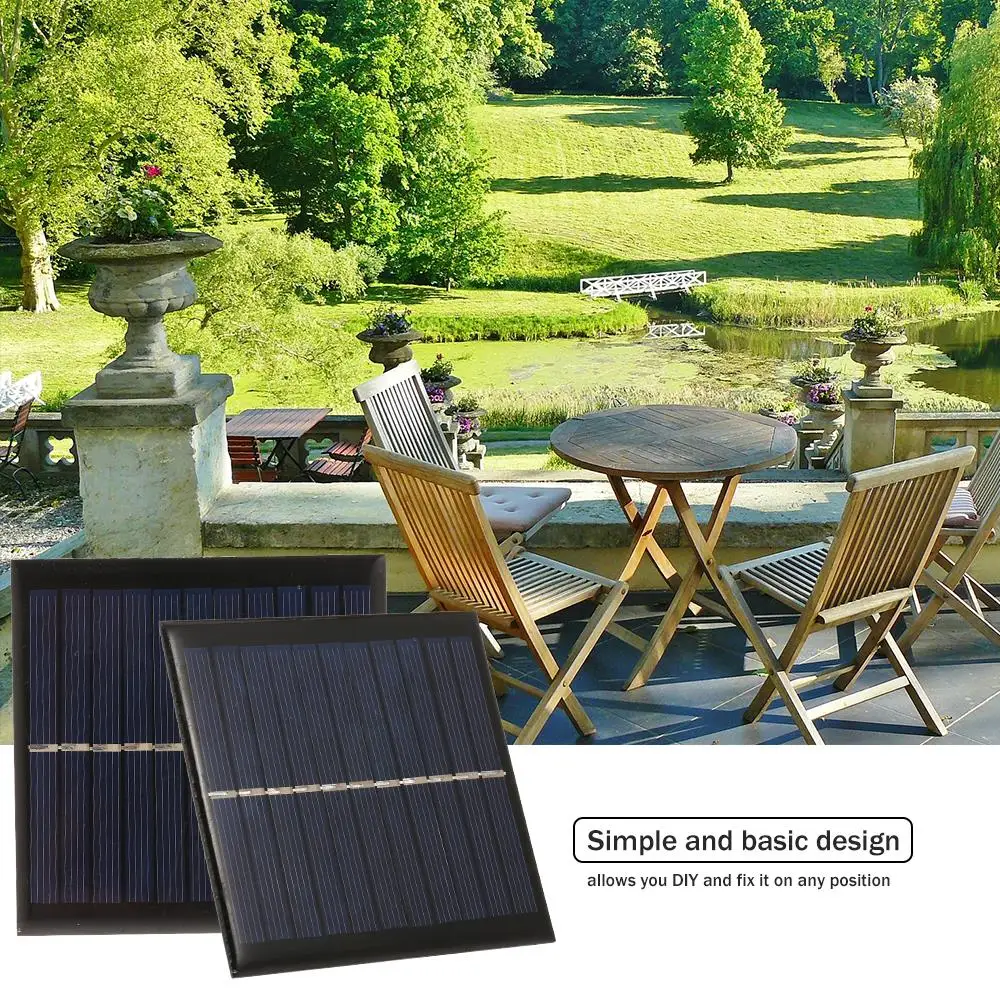 

Portable Solar Charger With Alligator Clip Compact Solar Panel For Garden/Traffic/Emergency Light Solar Pump Outdoor