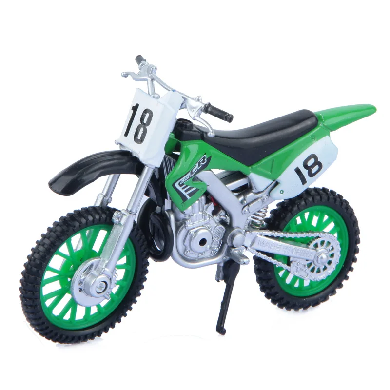 

Motorcycle Alloy Off-road Race Car Educational Toy DIY Model Alloy Models Motorcycle 1: 32 with Shock-resistant Spring