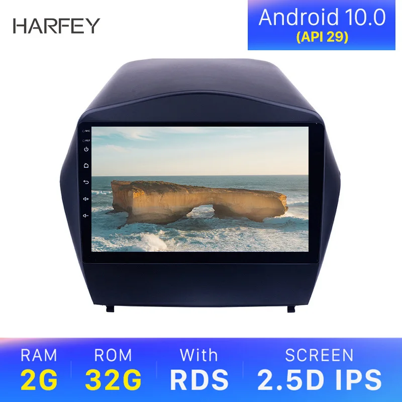 

Harfey 9"Android 10.0 Multimedia Player HD Touchscreen GPS Navigation Radio For 2009 2010-2013 2014 2015 Hyundai IX35 with SWC