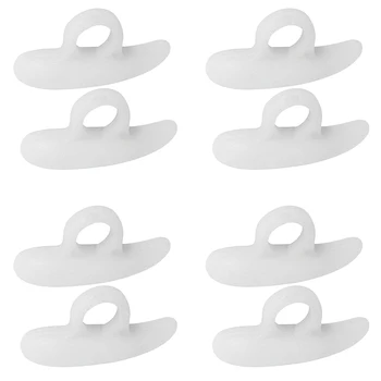

4 Pairs Hammer Toe Correctors Soft Silicone Toe Pads Pedicure Care Protectors For Women Ladies