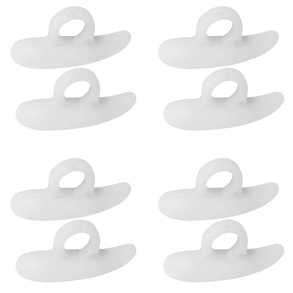 4 Pairs Hammer Toe Correctors Soft Silicone Toe Pads Pedicure Care Protectors For Women Ladies