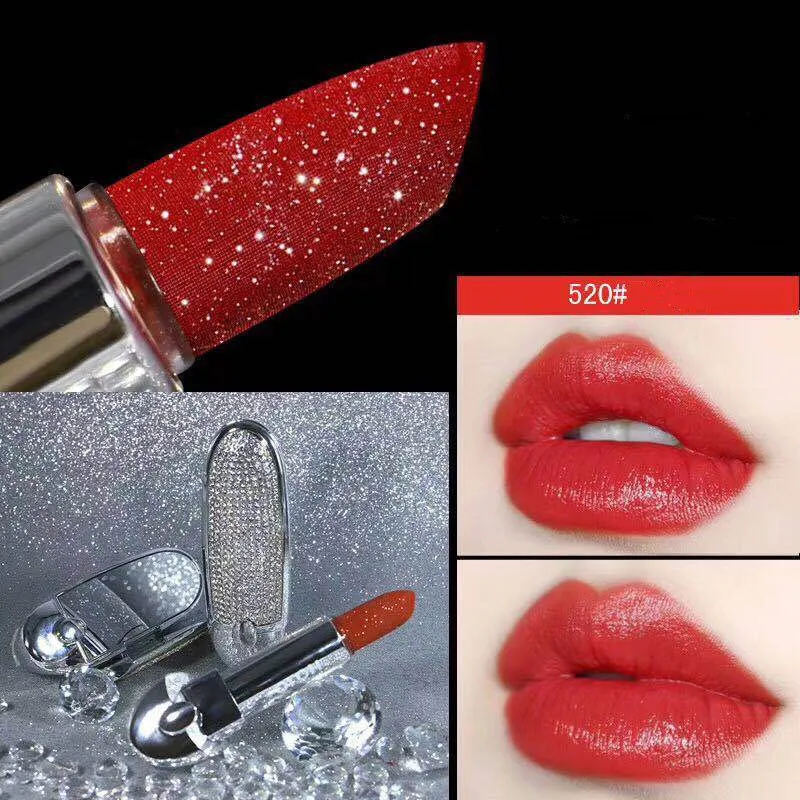 Сменный Чехол-книжка HOJO Brilliant Star Gem Lipstick с зеркальным блеском для губной помады