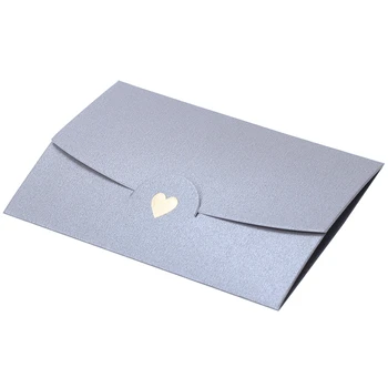 

HOT-50Pcs/Set 7 x10.5Cm Colorful Heart Pearl Paper Envelopes for Party Invitations Valentine'S Day Gift Lovers Message Card Gift