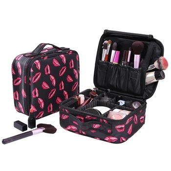 

Women Professional Cosmetic Case Beauty Brush Makeup Bag Travel Necessary Waterproof Cosmetic BagNew Qgnv