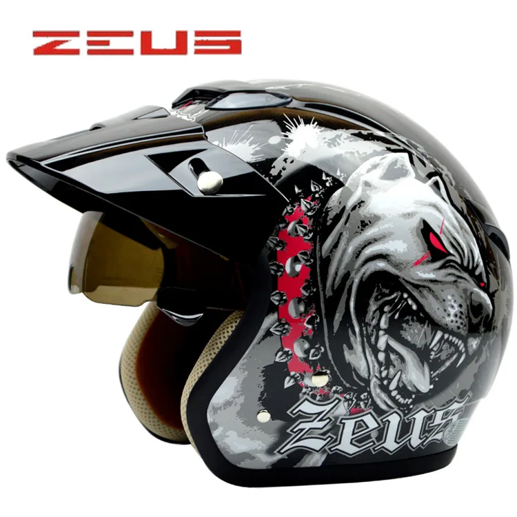 Helmet male motorcycle electric car helmet half helmet 381c