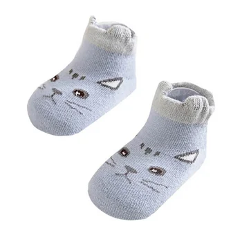 

Infant Cotton Cartoon Pattern Autumn Winter Warm Anti Slip Floor Socks Leg Warmer for Kids Newborn Baby Boys Girls Boys Socks