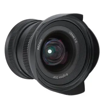 

12mm f2.0 Mirrorless Camera Lens Manual Focus Super Wide-angle Fixed Focus Lens for Canon EF-M/Sony E/Fujifilm FX/M4/3 Mount
