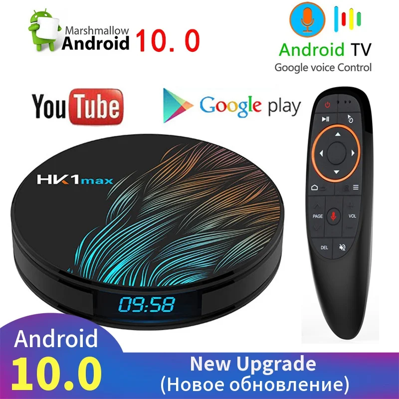 Приставка смарт тв HK1 MAX 4K Android 10 0 4 + 64 гб wi fi|ТВ-приставки и медиаплееры| |