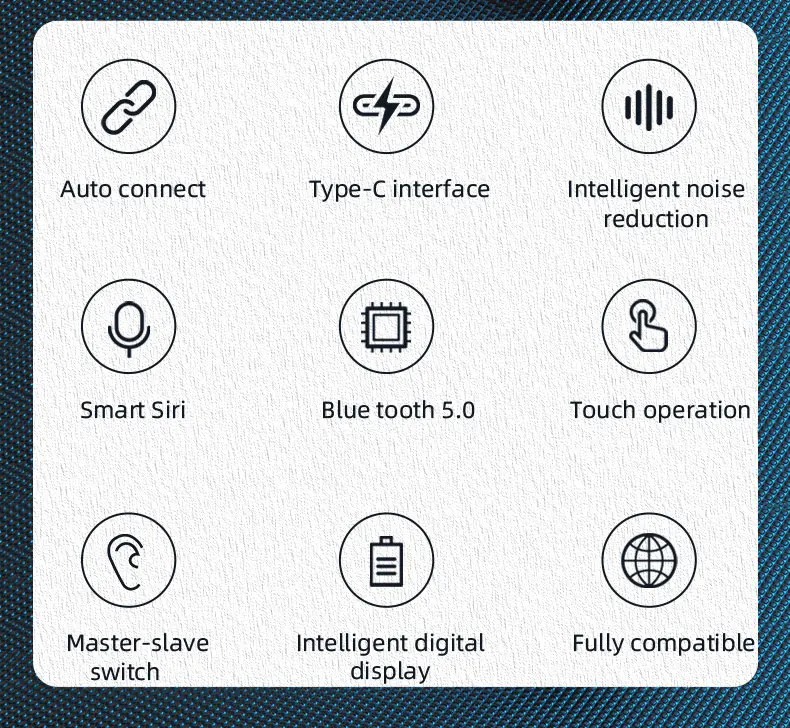 Fashion Bean Type Headphones TWS Bluetooth Earphones Headsets With LED Battery Indiactor Charging Case For Xiaomi Huawei