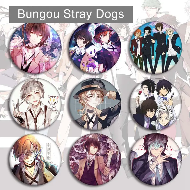 Anime Bungo Stray Dogs Cosplay Badge Atsushi Brooch Pin Dazai Osamu Collection Badge for Backpack Clothes