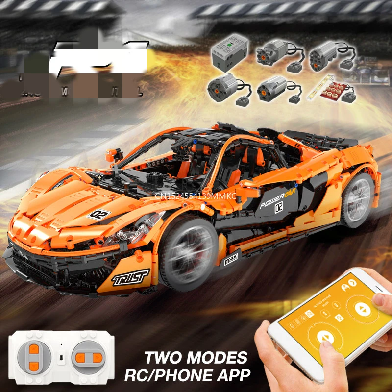 

20087 Technic series P1 Hypercar 1:8 MOC 16915 Super Racing Car model Building Blocks Bricks toys christmas gifts