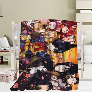 

Anime Black Butler Blanket TR/ Flannel Fleece Fabric Blanket New Year Decoration Comfortable Warm Super Soft Bedroom