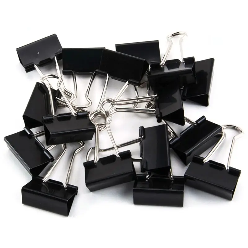 

Binder Clips Paper Clamps Assorted Sizes 100 Count (Black), X Large, Large N0HC