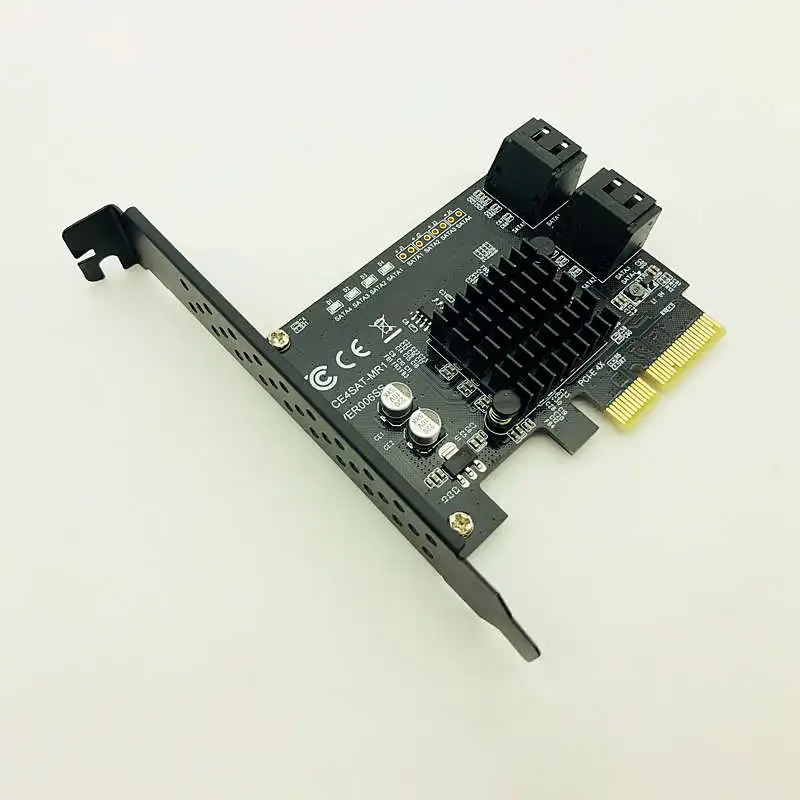 Sata Pci Express 4 порта Плата расширения Sata контроллер Pci Raid карта Pci для Sata 3,0 адаптер конвертер карта