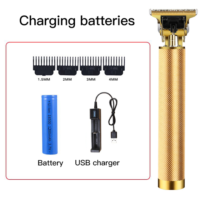 Clipper Electric Clippers New Electric Men's Retro T9 Style Buddha Head Carving Oil Head Scissors