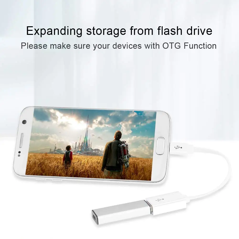 Micro USB 2,0 OTG кабель, плоский на ходу адаптер, Micro USB мужчина к USB Женский совместимый samsung S7 S6 Edge S4 S3 Android