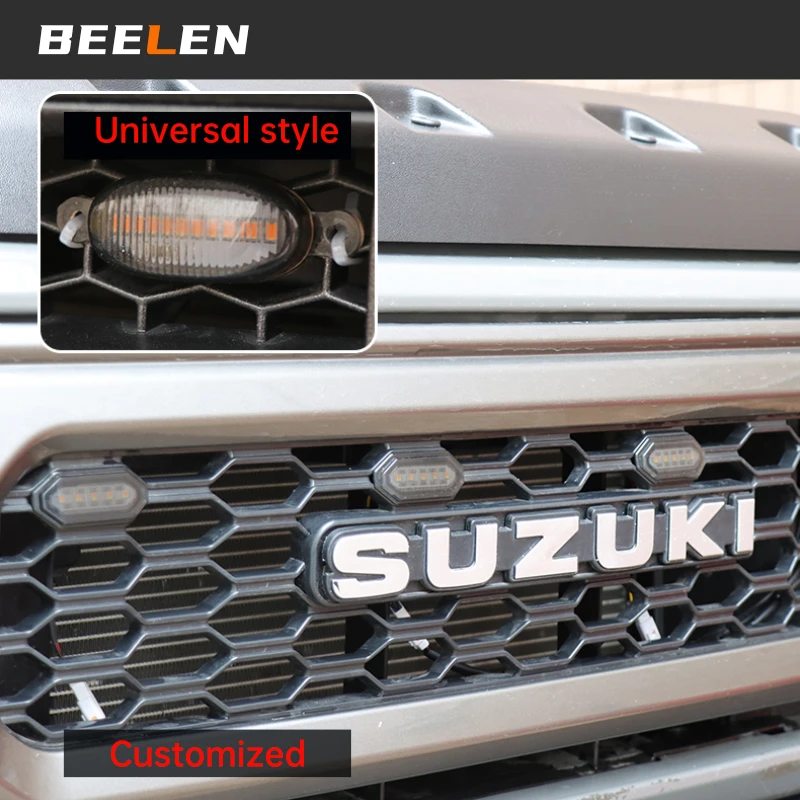 美品　SUZUKI ジムニー JB64JB74グリル LEDライト付き　送料込み スズキ ジムニー JB64 ジムニーシエラ JB74 平成30年7月〜現行