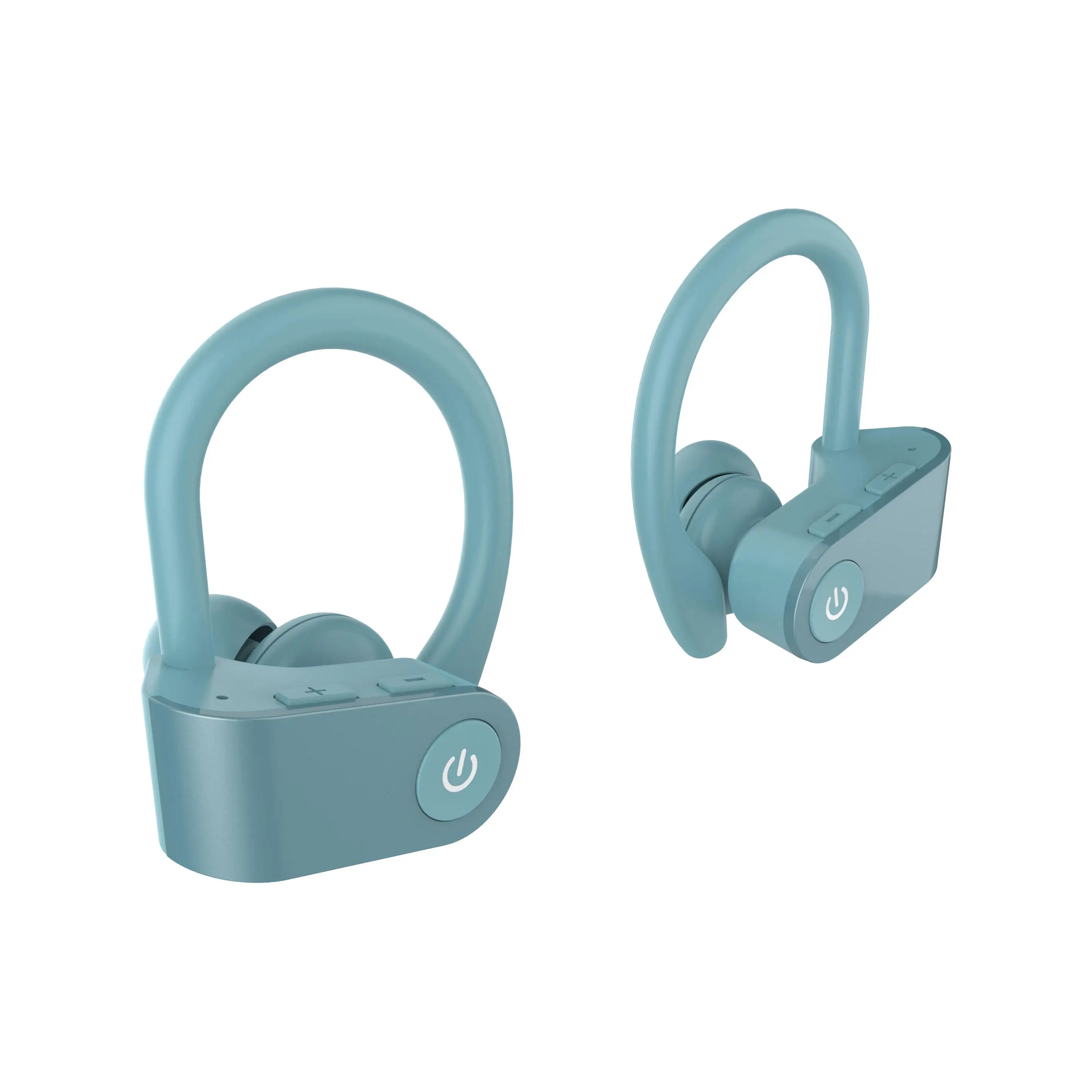 DarkGreen TWS CALETOP TWS Bluetooth 5,0 Наушники Беспроводные спортивные наушники с ушным крюком 3D стерео спортивные гарнитуры с микрофоном наушники для iPhone - Цвет: DarkGreen TWS
