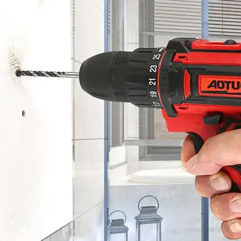 

12V Rechargeable Drill Multi-Function Household Tool Set Electric Drill Set Portable Rechargeable Lithium Electric Drill