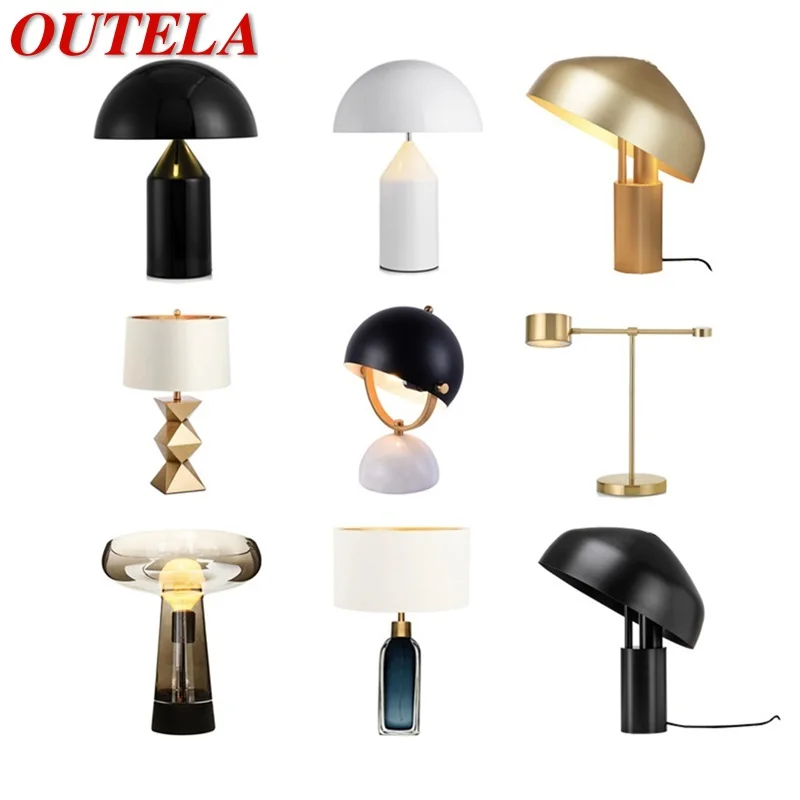 

OUTELA Contemporary Lamp For Table Various Design E27 Desk Light Home LED Decoration Foyer Living Room Office Bedroom