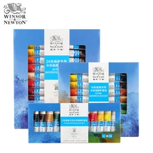 Winsor&Newton 12/18/24Color Watercolor Set Professional Water Color Paint for Student Drawing Paintingfor Art Paint Supplies