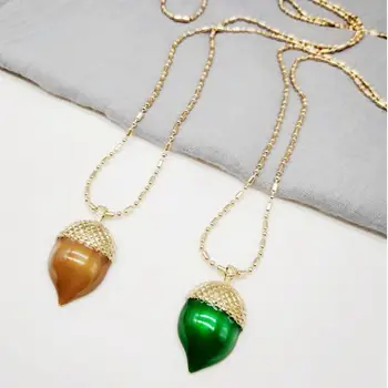 

Hezelnut Necklace Pendant, Plant Shape Pendant