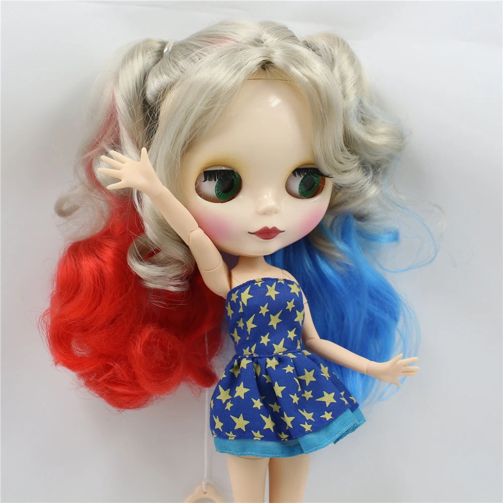Neo Blythe Doll with Multi-Color Hair, White Skin, Shiny Face & Jointed Body 3