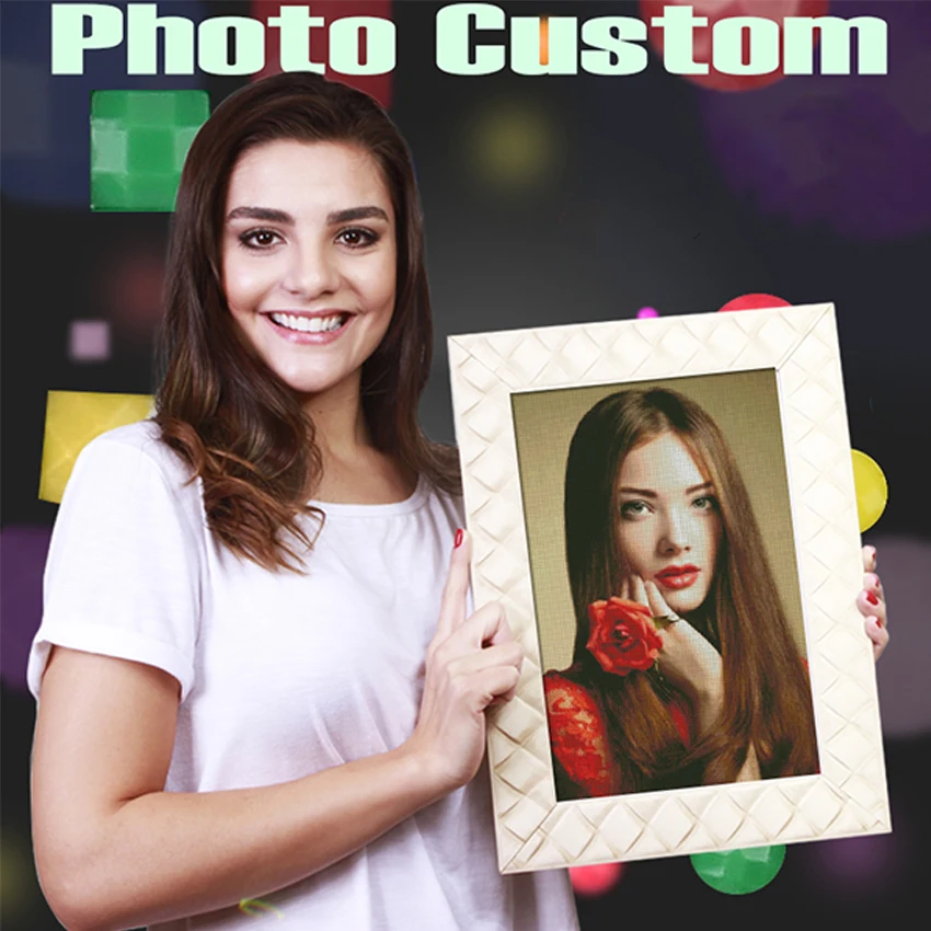 Фото на заказ Алмазная картина 5D Сделай Сам художественная Стразы вышивка 3D