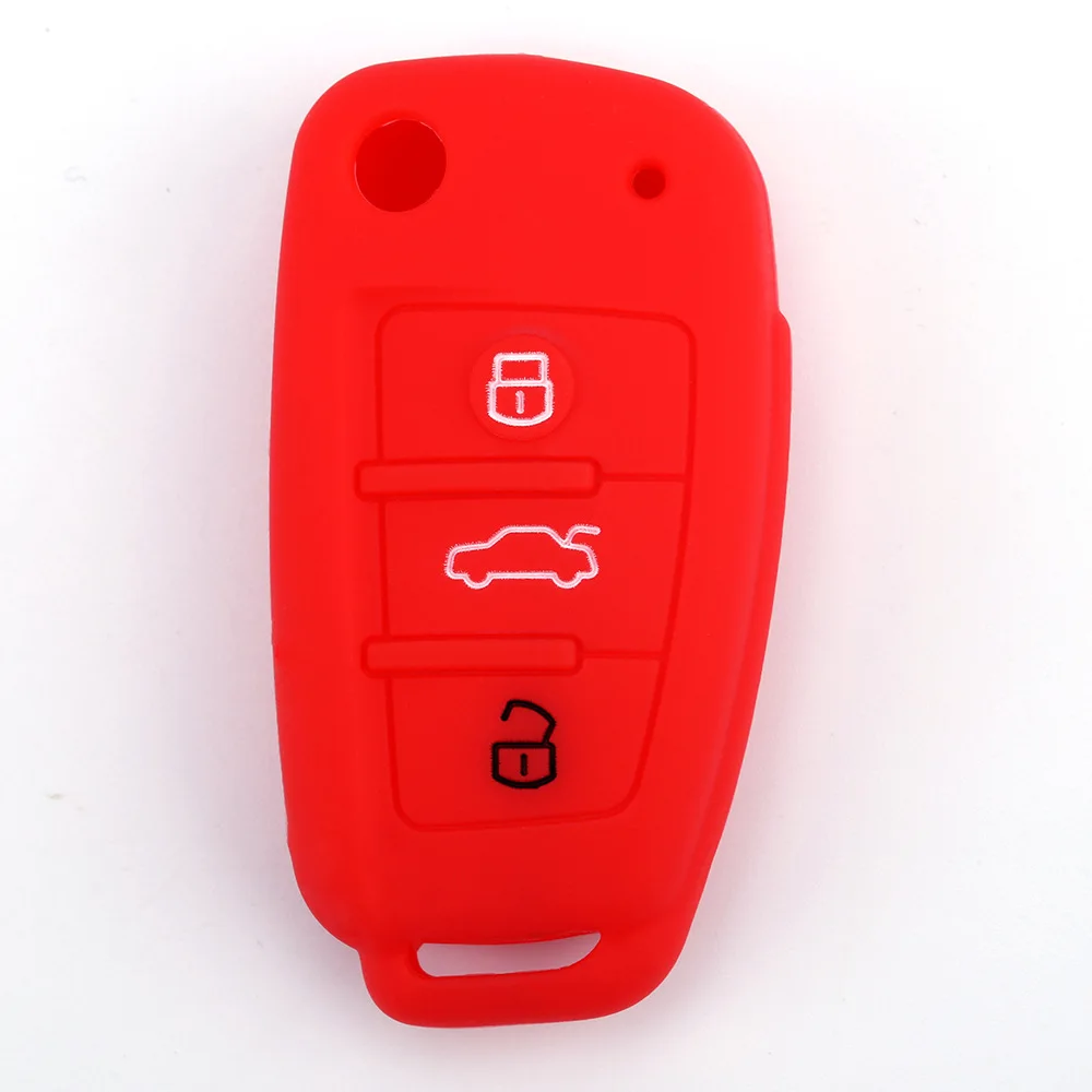 Применимый CHERY складной 3 ключа силиконовый чехол для ключей JAC пульт дистанционного управления мягкий Silcone ключ сумка Противоугонная Автомобильная крышка ключа