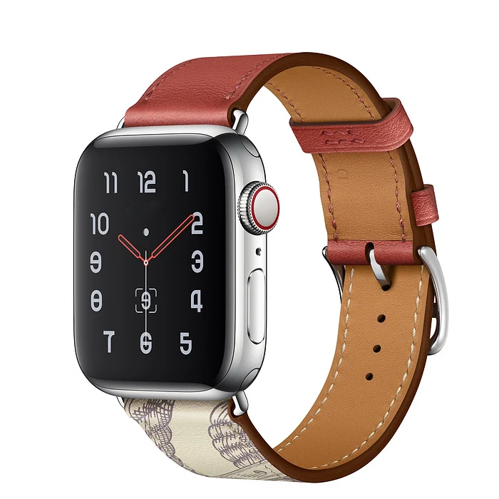 Одноместный Тур ремешок для Apple watch 44 мм 40 мм iWatch ремешок 42 мм 38 мм браслет из натуральной кожи ремешок для Apple watch 4 3 2 1 44 40 38 - Цвет ремешка: Brique Beton
