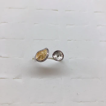 

Leaf Style Finger Ring Mountings Findings Settings Adjustable Ring Jewelry Parts Fittings Wedding Accessories for Pearl Beads