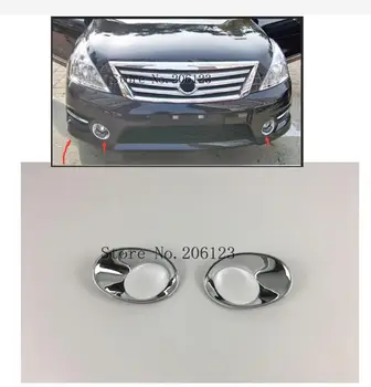 

For Nissan Teana 2011 2012 ABS Chrome Front Fog Light Cover Trim Car Styling Auto Exterior Accessories 2pcs/set
