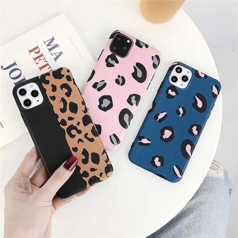 

Moskado Leopard Pattern Case Cover For iphone 11 Pro Max Back Cases Soft Silicone Fashion Cover For iphone 6 6S 7 8 Plus XS XR X