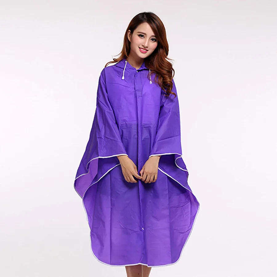 Plus Size Waterproof Cloth Raincoat With Hood Stylish Raincoats Rain Poncho Hiking Coats Long Women Outdoor KK60YY | Дом и сад