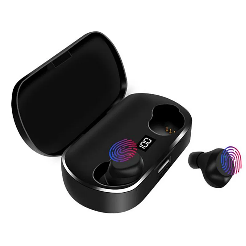 Цифровой дисплей bluetooth 5,0 наушники Touch TWS Спортивные Беспроводные стерео с 2600 мАч Внешний аккумулятор водонепроницаемые наушники-вкладыши Earbus