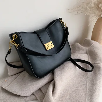 

2020 Fashion New Bucket Bag Single Shoulder Cross-Body Mini Bag Simple Women's Bag