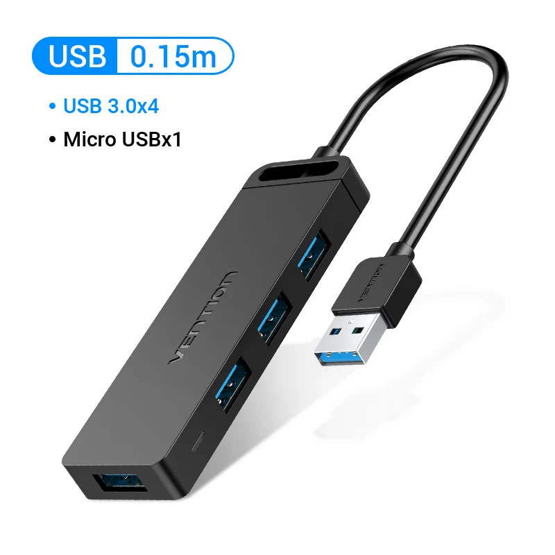 USB C Hub 4 Ports USB Type C to USB 3.0 Hub OTG Adapter Expander For Samsung PC - Picture 16 of 18