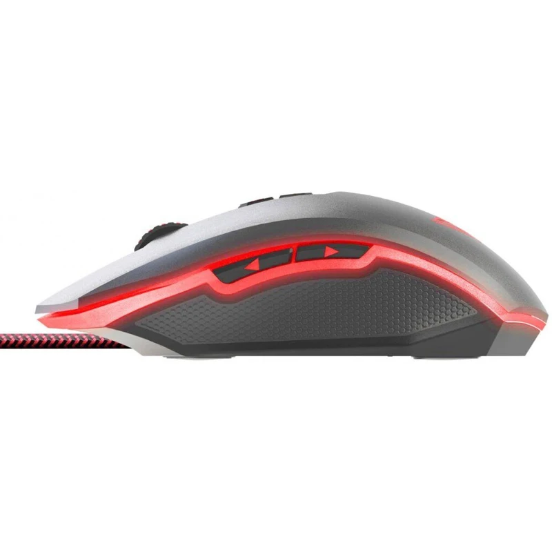Мышь Patriot Viper V530 оптическая, проводная, 4000 dpi, USB, подсветка красная, цвет: черный