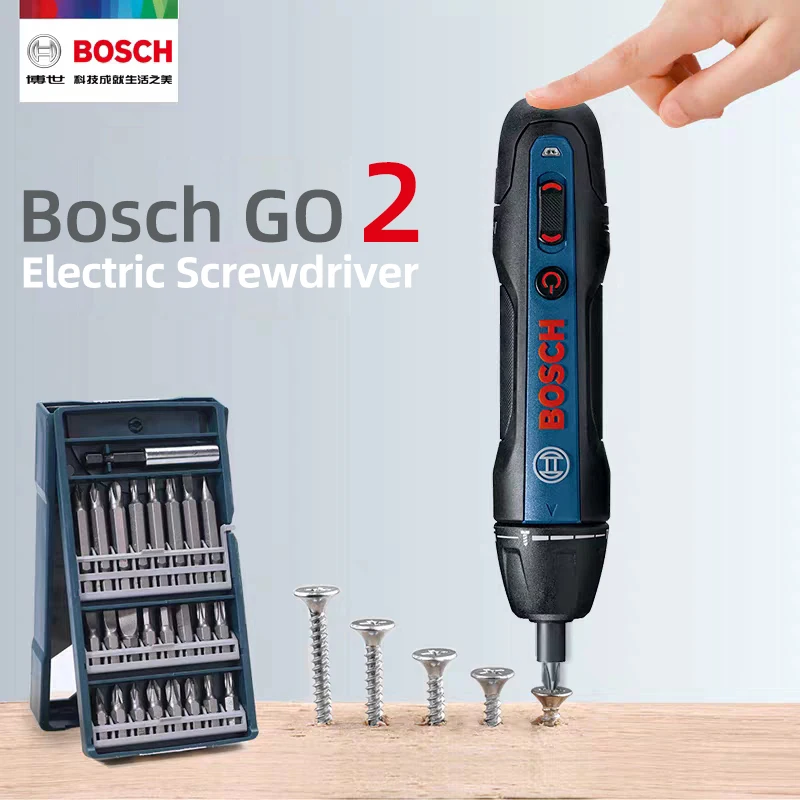 Bosch Go2 Electric Screwdriver Rechargeable Automatic Screwdriver Hand Drill Bosch Go 2 Multi-function Electric Batch Tool