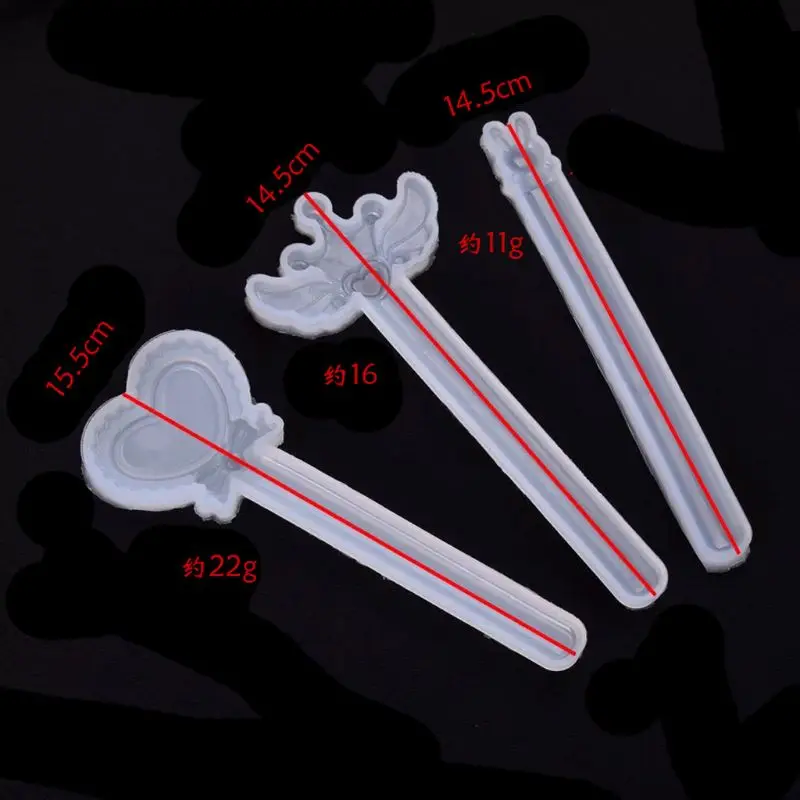 3 шт. набор силиконовых форм с прямой линейкой крыла кролика для литья под