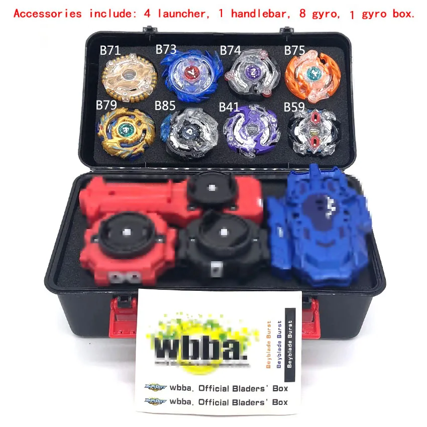8pcs Beyblade лопающиеся игрушки бейблейд, Арена хранения коробка пусковая Toupie Металл Fusion Бог игрушка волчок подарки для мальчиков - Цвет: 8pcs