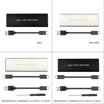 

USB3.1 Type-C to for NGFF M.2 Key-M Hard Drive Disk Box PCIE Adapter Enclosure