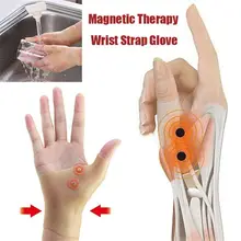 Магнитная терапия запястья рук большого пальца перчатки Водонепроницаемый Эластичный Силиконовый гель поддержка запястья скобка с отверстием для большого пальца(женщины