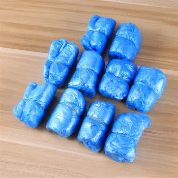 

100pcs Disposable Plastic Shoe Covers Carpet Cleaning Overshoes Household sanitary foot cover disposable kitchen living room